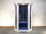 Nischik GmbH Industrieverwertung aus Kirchberg - Infrarot Sauna Wärmekabine IWK Premium weiß blau 2 Personen *neu